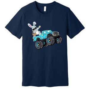 Dabbing Bunny Happy Easter Monster Truck Lovers B.oys K.ids Premium T-Shirt