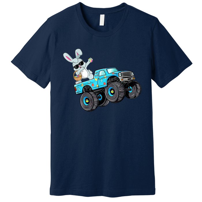 Dabbing Bunny Happy Easter Monster Truck Lovers B.oys K.ids Premium T-Shirt