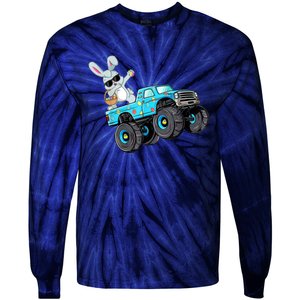 Dabbing Bunny Happy Easter Monster Truck Lovers B.oys K.ids Tie-Dye Long Sleeve Shirt