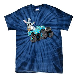 Dabbing Bunny Happy Easter Monster Truck Lovers B.oys K.ids Tie-Dye T-Shirt