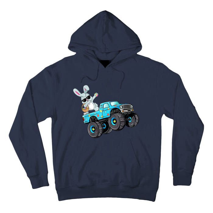 Dabbing Bunny Happy Easter Monster Truck Lovers B.oys K.ids Tall Hoodie