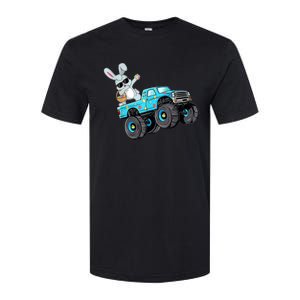 Dabbing Bunny Happy Easter Monster Truck Lovers B.oys K.ids Softstyle CVC T-Shirt