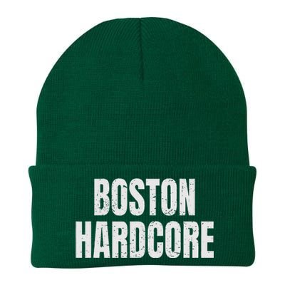 Distressed Boston Hardcore Punk Knit Cap Winter Beanie