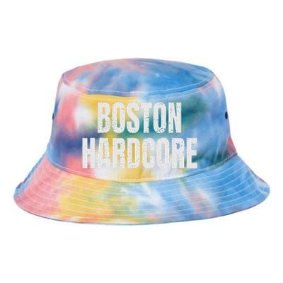 Distressed Boston Hardcore Punk Tie Dye Newport Bucket Hat