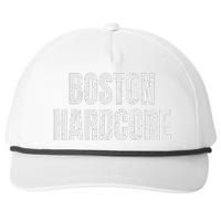 Distressed Boston Hardcore Punk Snapback Five-Panel Rope Hat