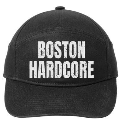 Distressed Boston Hardcore Punk 7-Panel Snapback Hat