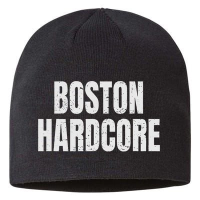 Distressed Boston Hardcore Punk Sustainable Beanie