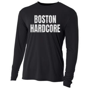 Distressed Boston Hardcore Punk Cooling Performance Long Sleeve Crew