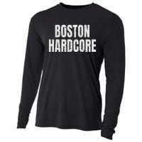 Distressed Boston Hardcore Punk Cooling Performance Long Sleeve Crew