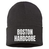 Distressed Boston Hardcore Punk Sustainable Knit Beanie