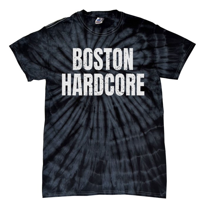 Distressed Boston Hardcore Punk Tie-Dye T-Shirt