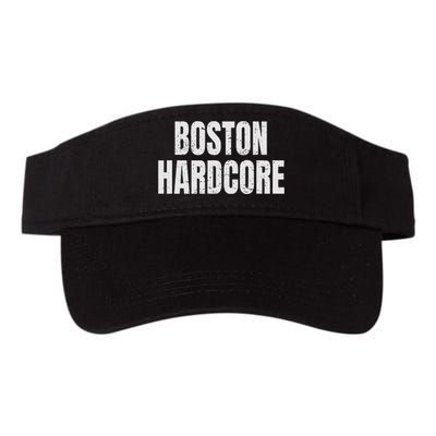 Distressed Boston Hardcore Punk Valucap Bio-Washed Visor