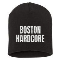 Distressed Boston Hardcore Punk Short Acrylic Beanie