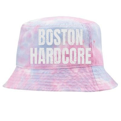 Distressed Boston Hardcore Punk Tie-Dyed Bucket Hat