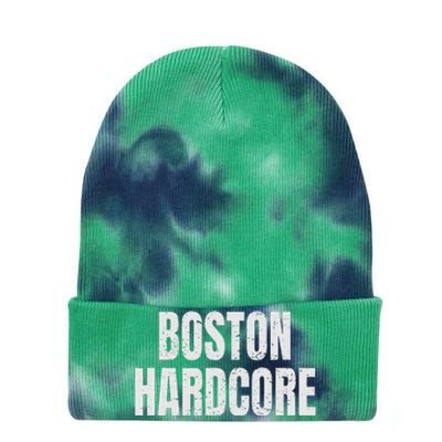 Distressed Boston Hardcore Punk Tie Dye 12in Knit Beanie