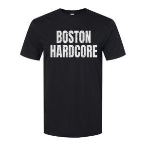 Distressed Boston Hardcore Punk Softstyle CVC T-Shirt