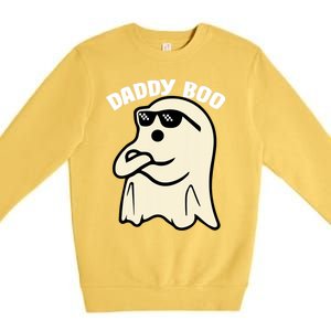 Daddy Boo Halloween Family Matching Costume Ghost Dad 2024 Premium Crewneck Sweatshirt