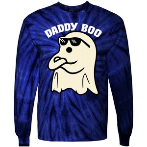 Daddy Boo Halloween Family Matching Costume Ghost Dad 2024 Tie-Dye Long Sleeve Shirt