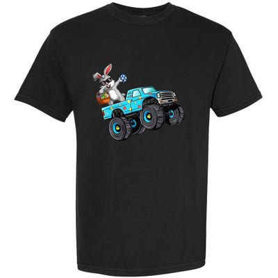 Dabbing Bunny Happy Easter Monster Truck Lovers Garment-Dyed Heavyweight T-Shirt