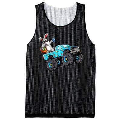 Dabbing Bunny Happy Easter Monster Truck Lovers Mesh Reversible Basketball Jersey Tank