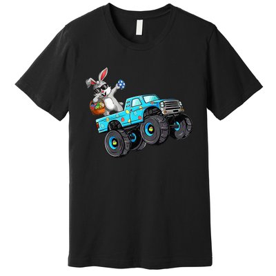 Dabbing Bunny Happy Easter Monster Truck Lovers Premium T-Shirt