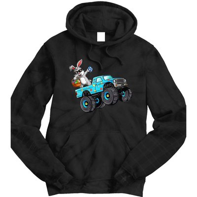 Dabbing Bunny Happy Easter Monster Truck Lovers Tie Dye Hoodie