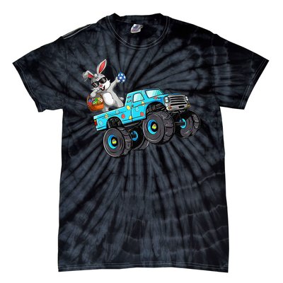 Dabbing Bunny Happy Easter Monster Truck Lovers Tie-Dye T-Shirt