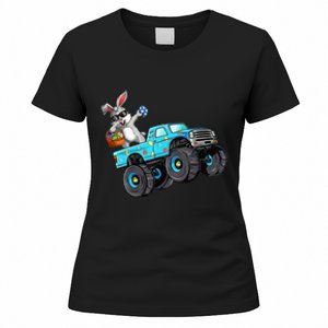 Dabbing Bunny Happy Easter Monster Truck Lovers Women's T-Shirt