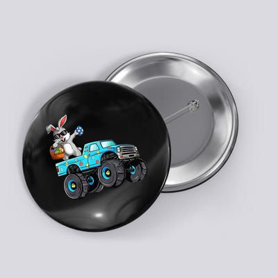 Dabbing Bunny Happy Easter Monster Truck Lovers Button