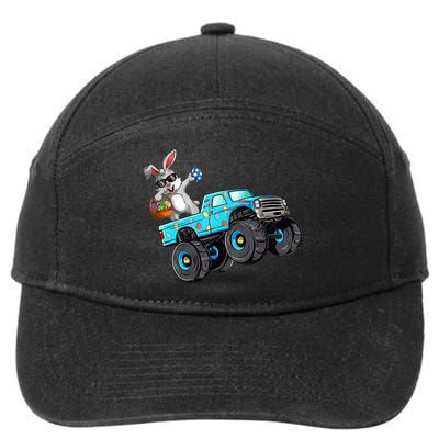 Dabbing Bunny Happy Easter Monster Truck Lovers 7-Panel Snapback Hat