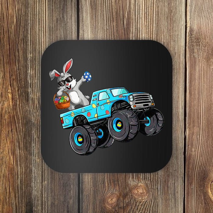 Dabbing Bunny Happy Easter Monster Truck Lovers Coaster