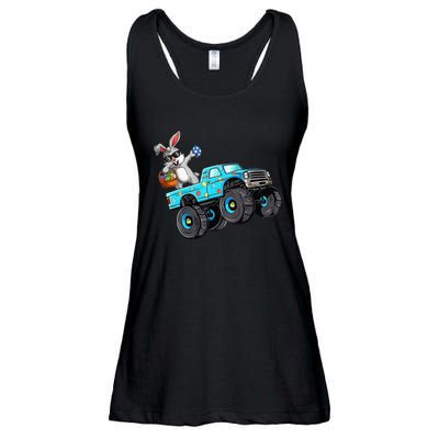 Dabbing Bunny Happy Easter Monster Truck Lovers Ladies Essential Flowy Tank