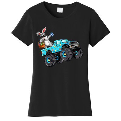 Dabbing Bunny Happy Easter Monster Truck Lovers Women's T-Shirt