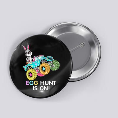 Dabbing Bunny Happy Easter Monster Truck Lovers Button