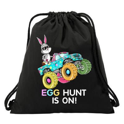 Dabbing Bunny Happy Easter Monster Truck Lovers Drawstring Bag