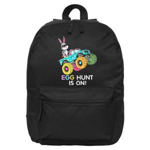 Dabbing Bunny Happy Easter Monster Truck Lovers 16 in Basic Backpack