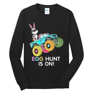 Dabbing Bunny Happy Easter Monster Truck Lovers Tall Long Sleeve T-Shirt