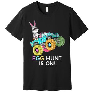 Dabbing Bunny Happy Easter Monster Truck Lovers Premium T-Shirt