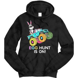 Dabbing Bunny Happy Easter Monster Truck Lovers Tie Dye Hoodie