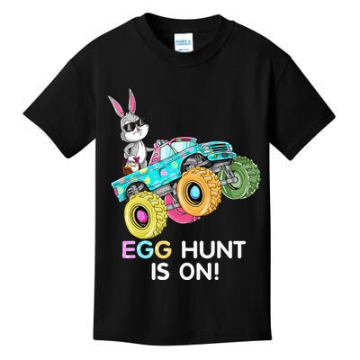 Dabbing Bunny Happy Easter Monster Truck Lovers Kids T-Shirt