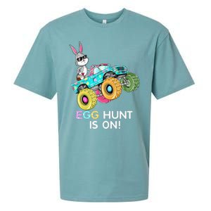 Dabbing Bunny Happy Easter Monster Truck Lovers Sueded Cloud Jersey T-Shirt