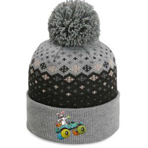 Dabbing Bunny Happy Easter Monster Truck Lovers The Baniff Cuffed Pom Beanie