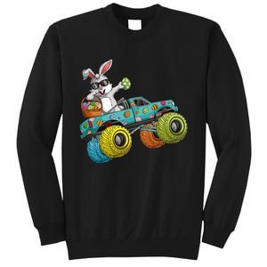 Dabbing Bunny Happy Easter Monster Truck Lovers Sweatshirt