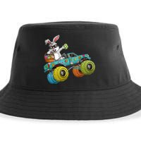 Dabbing Bunny Happy Easter Monster Truck Lovers Sustainable Bucket Hat