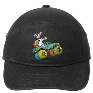 Dabbing Bunny Happy Easter Monster Truck Lovers 7-Panel Snapback Hat