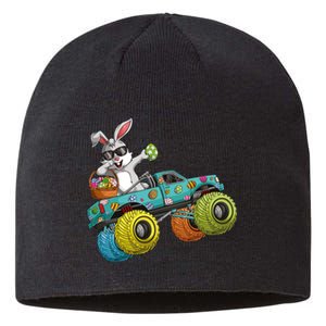 Dabbing Bunny Happy Easter Monster Truck Lovers Sustainable Beanie