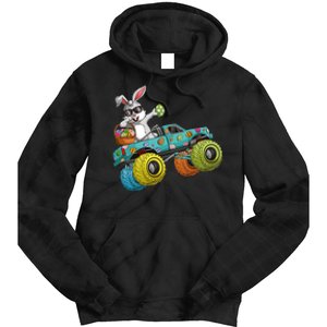 Dabbing Bunny Happy Easter Monster Truck Lovers Tie Dye Hoodie