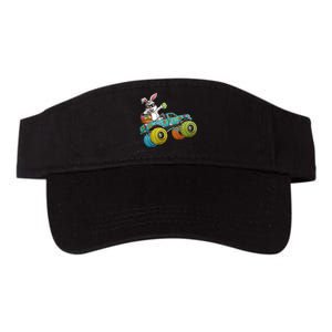 Dabbing Bunny Happy Easter Monster Truck Lovers Valucap Bio-Washed Visor