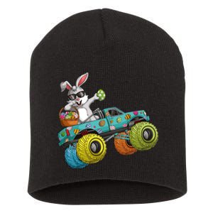 Dabbing Bunny Happy Easter Monster Truck Lovers Short Acrylic Beanie