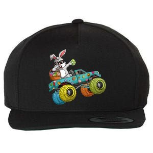 Dabbing Bunny Happy Easter Monster Truck Lovers Wool Snapback Cap